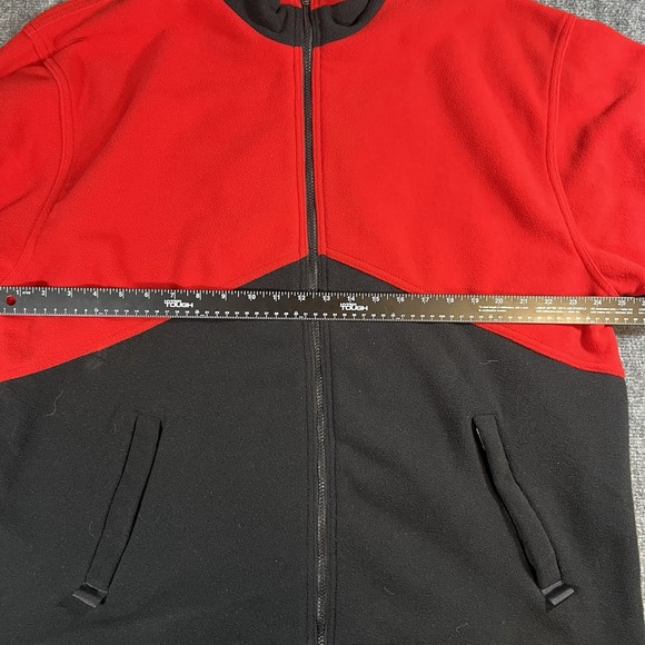 Vintage Marlboro Unlimited Jacket Men's XL Red Black Full Zip Patch Logo Fleece - Picture 5 of 7
